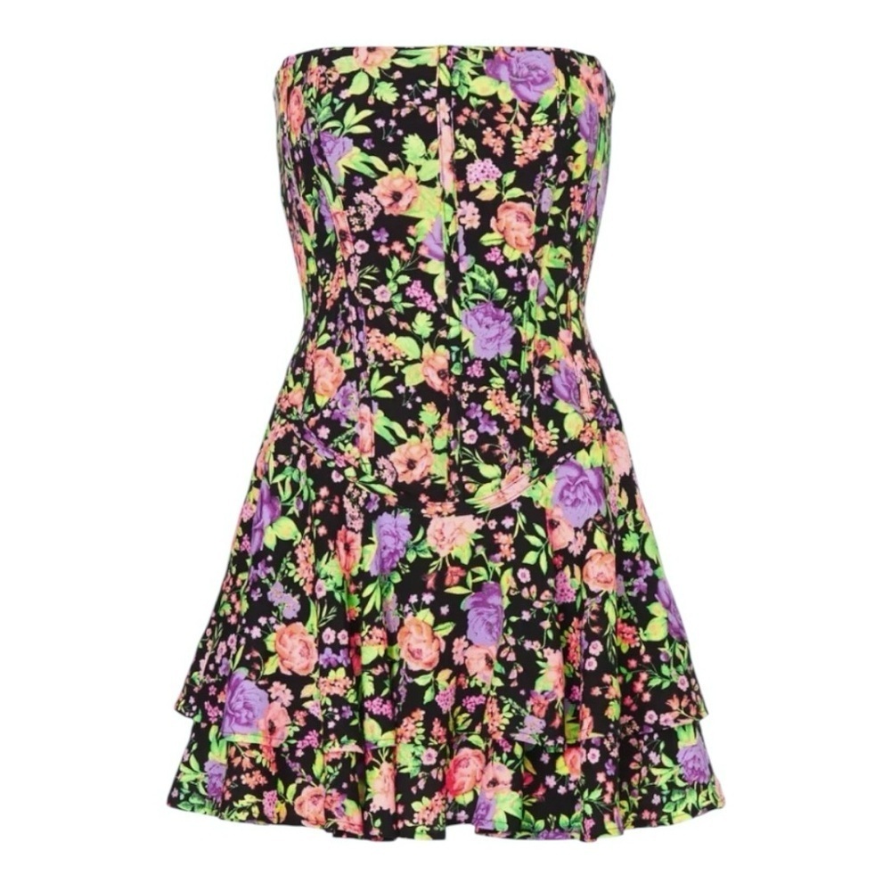 AFRM Brandis Mini Dress Strapless Corset In Floral Print Size M